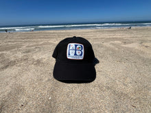 Load image into Gallery viewer, HB Black Baseball Cap Velcro Closure